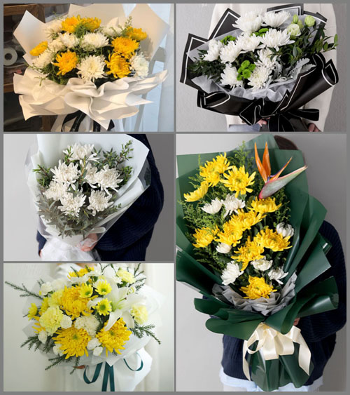 广东潮州市潮安区古巷镇白事花束代送